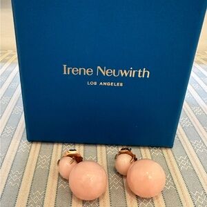Irene Neuwirth Pink Opal Gumball Drop Earrings